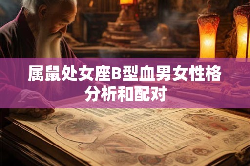 属鼠处女座B型血男女性格分析和配对