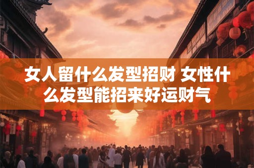 女人留什么发型招财 女性什么发型能招来好运财气