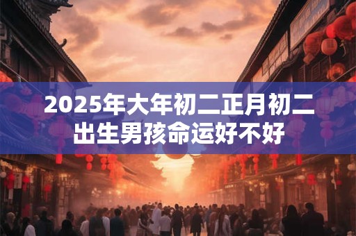 2025年大年初二正月初二出生男孩命运好不好