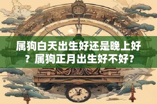 属狗白天出生好还是晚上好？属狗正月出生好不好？