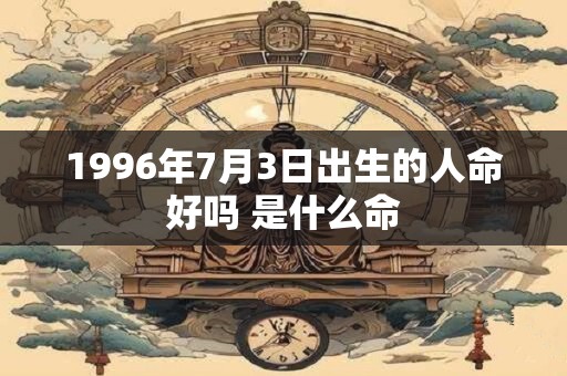 1996年7月3日出生的人命好吗 是什么命
