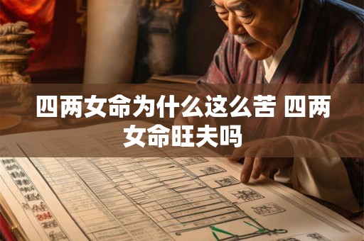 四两女命为什么这么苦 四两女命旺夫吗