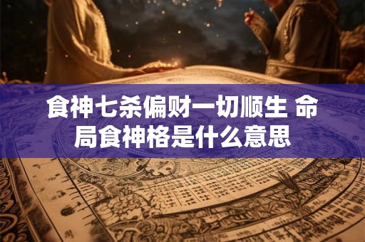 食神七杀偏财一切顺生 命局食神格是什么意思