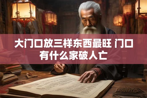 大门口放三样东西最旺 门口有什么家破人亡