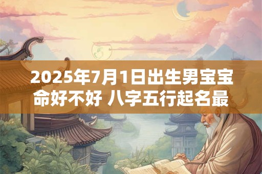 2025年7月1日出生男宝宝命好不好 八字五行起名最全款
