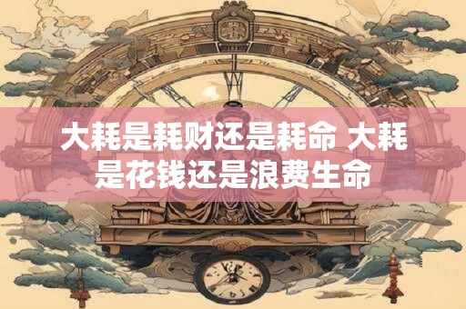 大耗是耗财还是耗命 大耗是花钱还是浪费生命
