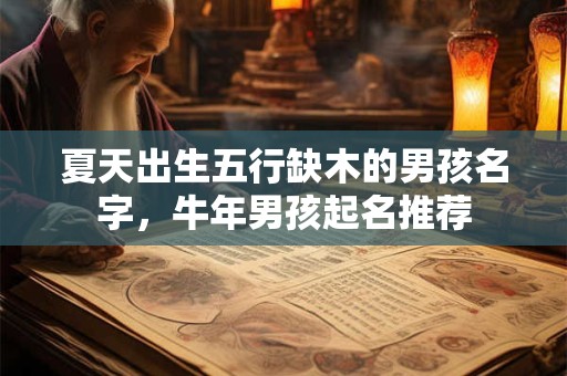 夏天出生五行缺木的男孩名字，牛年男孩起名推荐