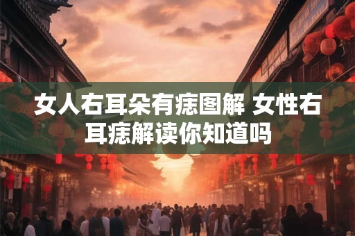 女人右耳朵有痣图解 女性右耳痣解读你知道吗