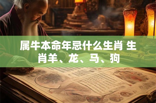 属牛本命年忌什么生肖 生肖羊、龙、马、狗