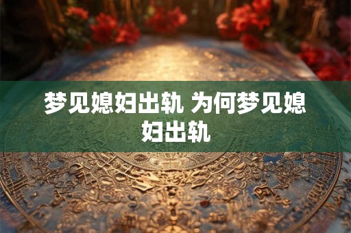 梦见媳妇出轨 为何梦见媳妇出轨