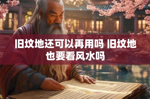 旧坟地还可以再用吗 旧坟地也要看风水吗