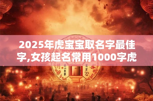 2025年虎宝宝取名字最佳字,女孩起名常用1000字虎年