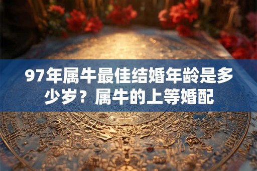 97年属牛最佳结婚年龄是多少岁？属牛的上等婚配