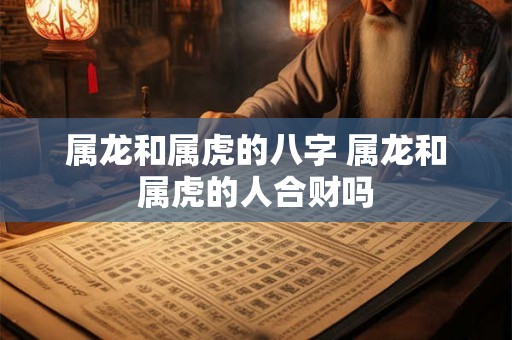属龙和属虎的八字 属龙和属虎的人合财吗