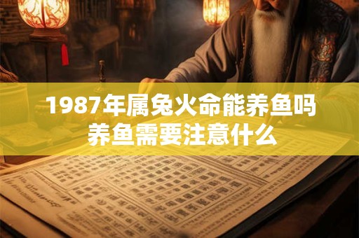 1987年属兔火命能养鱼吗 养鱼需要注意什么