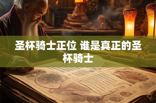 圣杯骑士正位 谁是真正的圣杯骑士