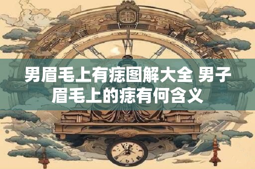 男眉毛上有痣图解大全 男子眉毛上的痣有何含义