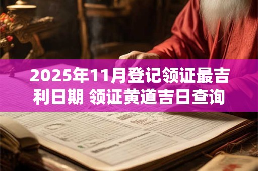 2025年11月登记领证最吉利日期 领证黄道吉日查询