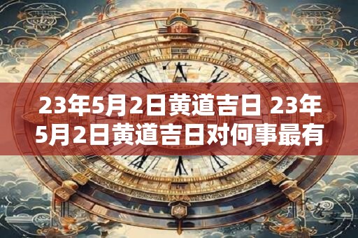 23年5月2日黄道吉日 23年5月2日黄道吉日对何事最有利