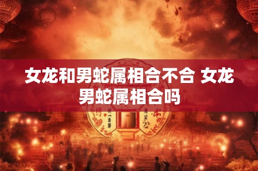 女龙和男蛇属相合不合 女龙男蛇属相合吗