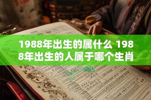 1988年出生的属什么 1988年出生的人属于哪个生肖