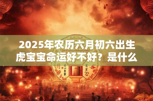 2025年农历六月初六出生虎宝宝命运好不好？是什么命？