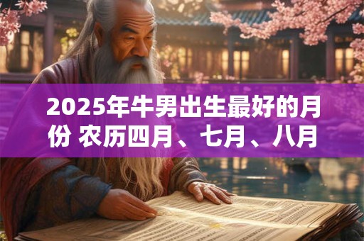 2026年牛男出生最好的月份 农历四月、七月、八月
