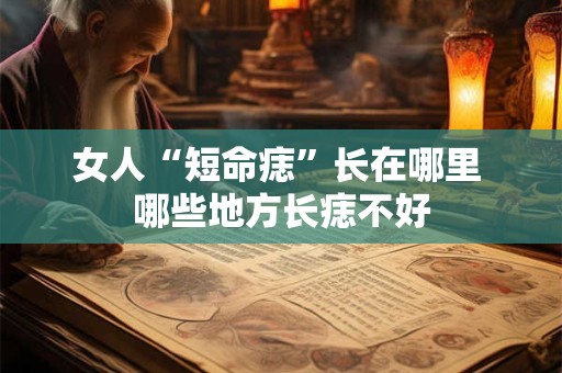 女人“短命痣”长在哪里 哪些地方长痣不好