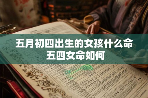 五月初四出生的女孩什么命 五四女命如何