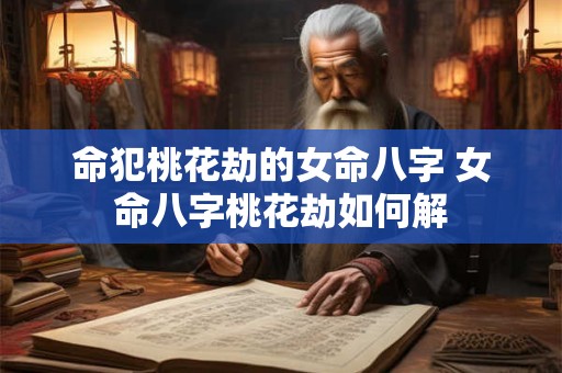 命犯桃花劫的女命八字 女命八字桃花劫如何解