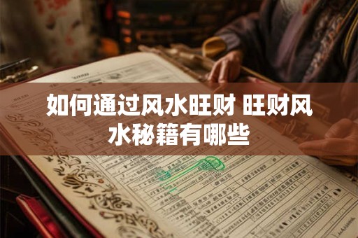 如何通过风水旺财 旺财风水秘籍有哪些