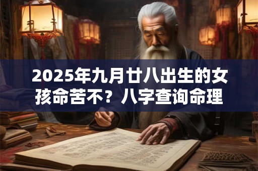 2026年九月廿八出生的女孩命苦不?八字查询命理 2026年九月廿八出生的女孩命苦不?八字查询命理