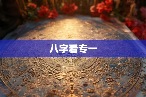八字看专一 八字看专一