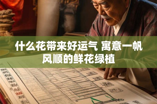什么花带来好运气 寓意一帆风顺的鲜花绿植