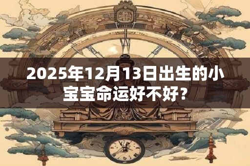 2025年12月13日出生的小宝宝命运好不好？