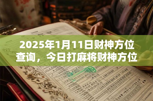 2025年1月11日财神方位查询，今日打麻将财神方位一览表
