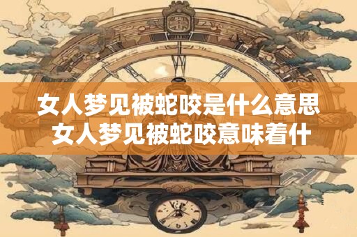女人梦见被蛇咬是什么意思 女人梦见被蛇咬意味着什么