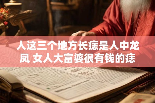 人这三个地方长痣是人中龙凤 女人大富婆很有钱的痣