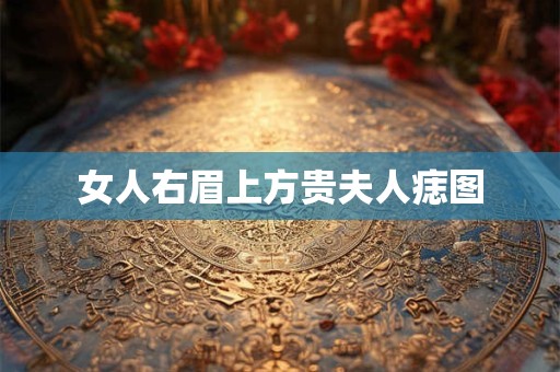 女人右眉上方贵夫人痣图
