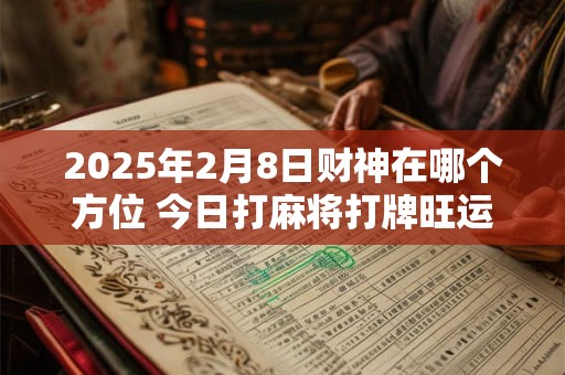 2025年2月8日财神在哪个方位 今日打麻将打牌旺运方位