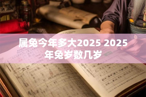 属兔今年多大2025 2025年兔岁数几岁
