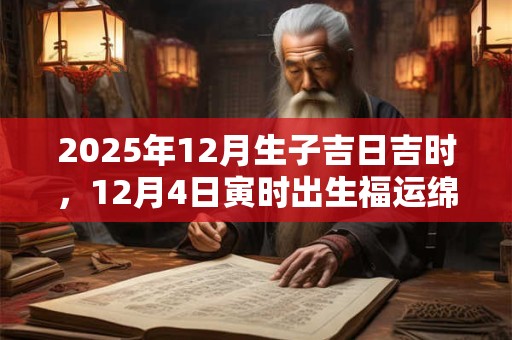 2025年12月生子吉日吉时，12月4日寅时出生福运绵长