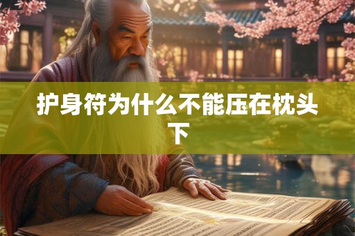 护身符为什么不能压在枕头下