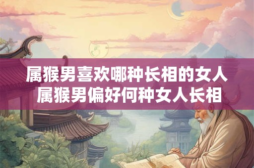 属猴男喜欢哪种长相的女人 属猴男偏好何种女人长相
