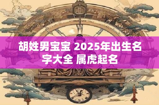 胡姓男宝宝 2025年出生名字大全 属虎起名