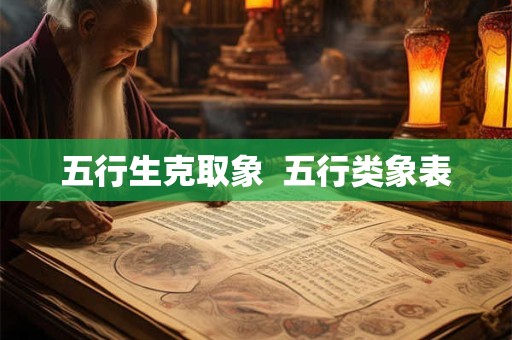 五行生克取象  五行类象表