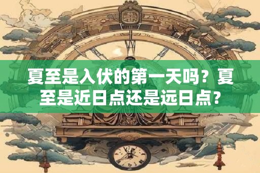 夏至是入伏的第一天吗？夏至是近日点还是远日点？