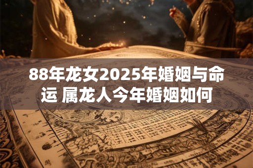 88年龙女2025年婚姻与命运 属龙人今年婚姻如何
