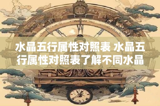 水晶五行属性对照表 水晶五行属性对照表了解不同水晶代表的五行属性如何选择适合自己的水晶