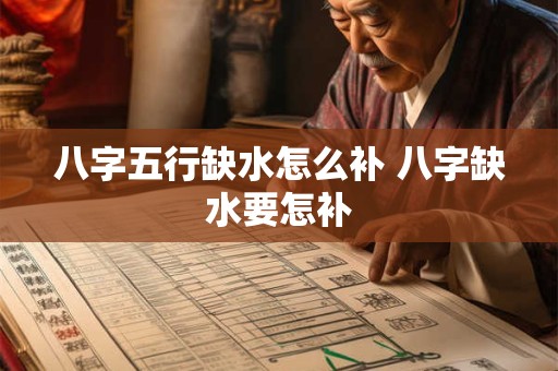 八字五行缺水怎么补 八字缺水要怎补